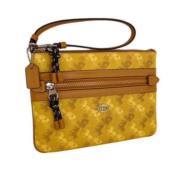 Coach Horse & Carriage Print Clutch Pouch